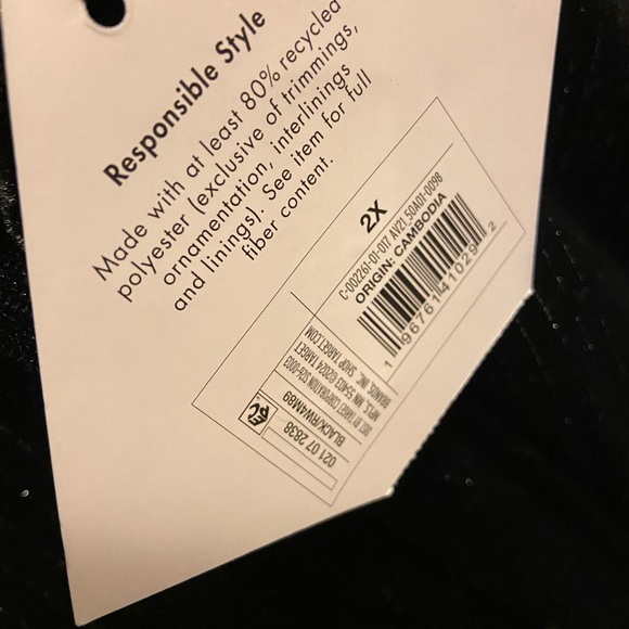 SOFT! 2PAIRS Ava & Viv - Women's High-Rise Velvet Trousers - XXL Black 2X - Picture 5 of 5